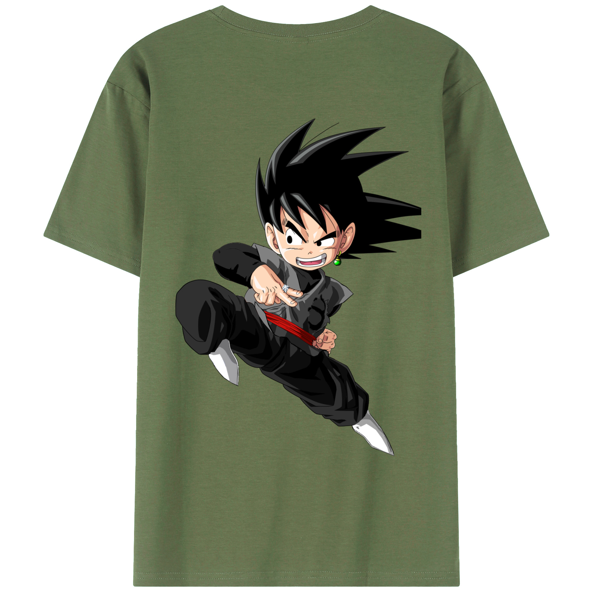 （画像用） ドラゴンボール 孫悟空（そん ごくう）Son Goku カカロット DRAGON BALL Kakarotto 綿100％ メンズ半袖Tシャツ（バックプリント） 通気性